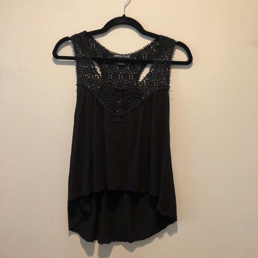 Flowly black tank top